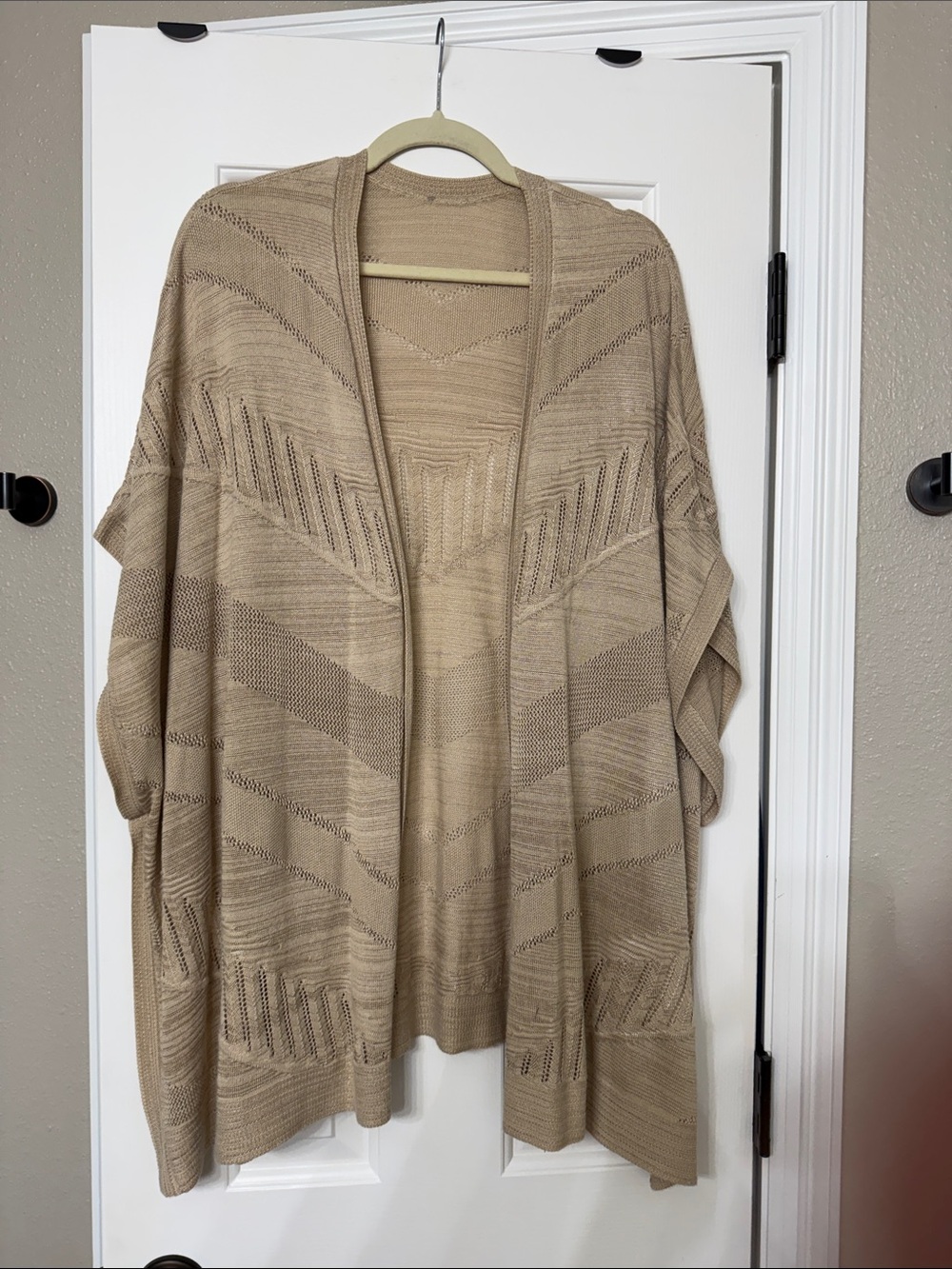Women's Open-Front Knit Cardigan Sweater - Beige